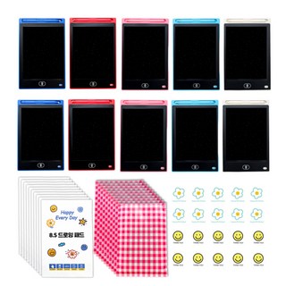 미포리댁 어린이집 생일 답례품 선물 유치원 구디백 유아 LCD 드로잉패드 장난감, 10개, 혼합색상 세트