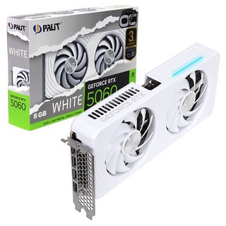 PALIT 지포스 RTX 5060 WHITE OC D7 8GB 이엠텍 그래픽카드, 선택없음