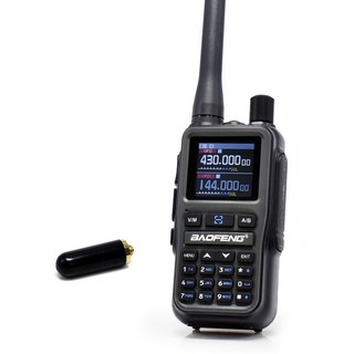 BAOFENG 雙頻無線電對講機 5W 高功率, 1套, UV-68R晨霧灰送天線