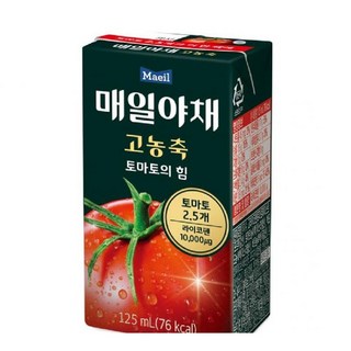 매일유업 매일야채 고농축 토마토의 힘, 125ml, 4개