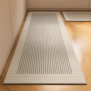 살림결 빨아쓰는 규조토 주방 발매트, 웜그레이스트라이프