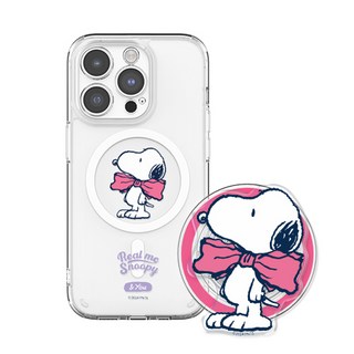 스누피 리얼미 갤럭시 아이폰 렌즈가드 마그네틱 케이스+아크릴톡 세트(맥세이프 호환)