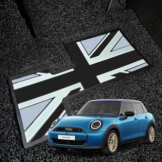 미니 쿠퍼 5도어 코일매트 블랙잭 실리콘 와이드발판 F65 확장형, F55 3세대15~24, 1+2열 엣지, 그레이