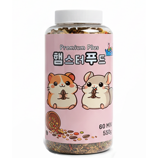 여주펫 프리미엄 60가지 곡물 햄스터푸드, 1개, 550g
