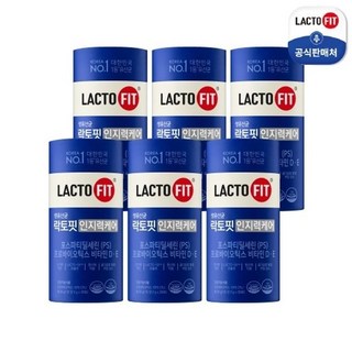 [쇼핑엔티] [PS유산균] 종근당건강 락토핏 인지력케어 6통 (6개월분), 6개