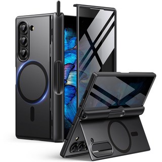 모보시 마그네틱 힌지 보호 S펜 수납 슬림 거치대 풀커버 휴대폰 케이스