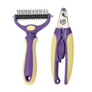 OURFIT 펫 브러쉬 & 발톱깍이 SET, 2개