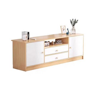 簡約現代風電視櫃，客廳收納儲物櫃，多功能木質電視機櫃，提升客廳美感, 賽杉木色