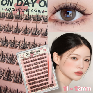 온데이온 대용량 풀없이 붙이는 인조 노글루 속눈썹 11-12mm 100pcs, 1개, 핑크