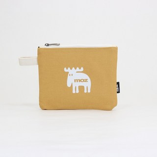 moz瑞典小駝鹿手拿化妝收納包(黃) 化妝包 收納包 手拿包