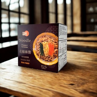 MiiDA花椒麻醬乾拌麵 台式風味非油炸麵條 快速方便料理, 4包