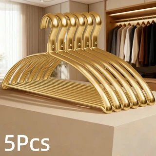 문짝지그 옷걸이 금속 50개 팩 매끄러운 표면 셔츠 스 내구성 강한 알루미늄 정장, 02 5PCS