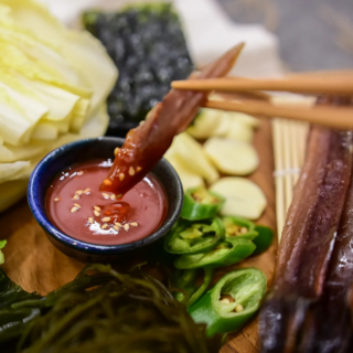 바로온팜 포항 특산물 구룡포 과메기 국산야채세트 완전손질 진공포장, 1세트, 10미 야채세트(대)