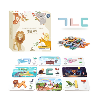 쏠앤샘 한글 매칭 낱말카드 자음 모음 세이펜호환 + 자석스티커 포함, 자석교구, 1개, 화이트