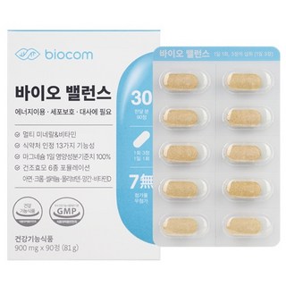 바이오밸런스 만성피로 영양제 멀티미네랄 활성산소 아연 셀레늄 크롬 마그네슘, 1개, 90정