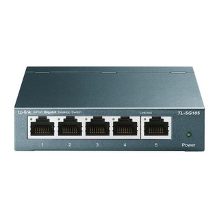 TP-LINK TL-SG105 5埠專業級Gigabit桌上型乙太網路交換器(鋼殼), 1個