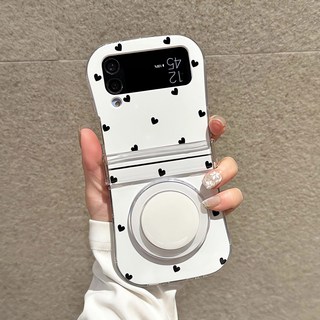 얌코 휴대폰케이스 갤럭시 z플립3 z플립4 z플립5 z플립6 z플립7 힌지보호 스맥세이프 케이스 개성 도트 하트