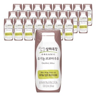 Maeil Sangha Farm Organic巧克力牛奶, 可可口味, 125ml, 24入