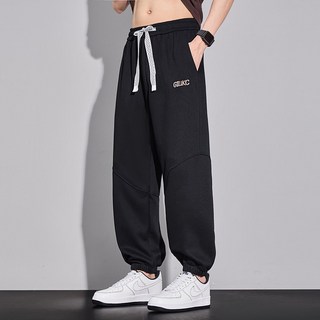 男士休閒長褲 保暖加絨 大尺碼休閒運動衛褲