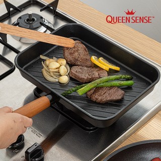 퀸센스 블랙 인덕션 아레나 사각팬29cm, 1개