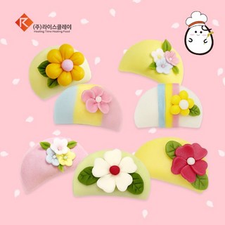 쌀이랑놀자 반달떡 만들기 DIY 세트 송편 키트 - 꽃반달떡 플러스, 1개