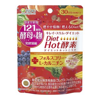 Ishokudogen 121種酵母與麴發酵濃縮熱酵素, 1個, 60錠