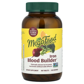 MegaFood Iron Blood Builder™ 180정 MegaFood (메가푸드), 180 개, 1개