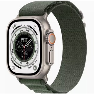 運動錶帶 適用Apple Watch 9 8 7 6 5 SE 41 45 49, 1個, 高山回環-綠色,38/40/41(10/11代42mm)