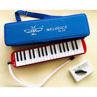 老羊樂器店 BM-37K 37鍵 口風琴 學校指定 附長吹管 短吹嘴 附盒, 1個, 紅色(布盒)
