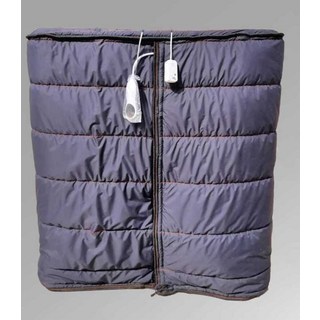 덮개 IBC 히팅커버 탱크 보온 난방 히팅 상단 폐쇄, 블랙 보온 커버 (덮개 열림)