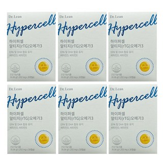 닥터린 하이퍼셀 알티지 오메가3 6개월분 (30캡슐 x 6박스), 6개, 30정