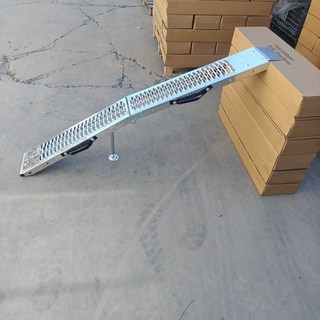 機車爬坡道 台階斜坡板 折疊式機車登車梯 坡道支撐, 加强帶支撐坡道可承重300kg, 1個