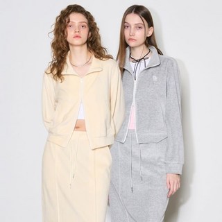 제너럴아이디어 WOMAN 라이트 벨로아 집업 2COL / WBD1L51542