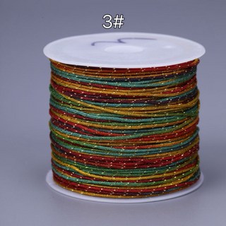 AL3 加金段彩玉線 段彩蠟線 DIY編繩材料 手工編織線材 多色可選, 72號段彩玉線（3#）, 1個