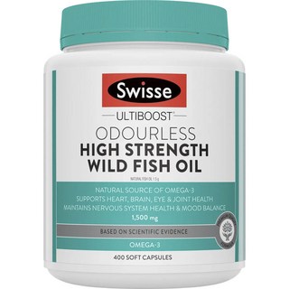 Swisse Ultiboost高濃度野生魚油軟膠囊 1500mg, 400顆, 1罐
