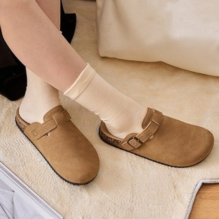 여성 캐주얼 통굽 3CM 키높이 버켄슈즈 슬리퍼