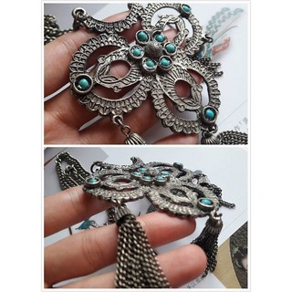 女生流蘇項鍊 【尼泊爾綠松石項鍊】