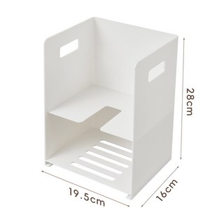 嗨購 浴室置物架 雙層衛生間收納架 廁所牆角收納盒, 1個