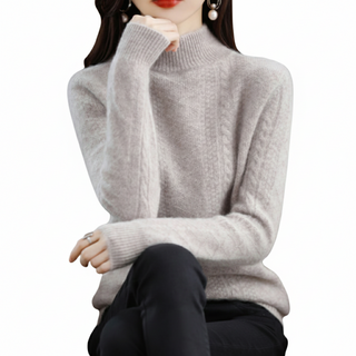 그리내 여성 프리사이즈 겨울필수템 반목니트 목티 보들보들 니트티셔츠