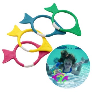 어린이 체육수업 수영 플라스틱 다이빙피쉬 4개세트 키즈풀장 어린이수영장 계곡갈때, 4개