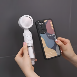 굿서브 FaSoLa정품 여행용 샤워기 3단모드 휴대용 녹물제거 샤워 필터 (3개), 화이트, 1개