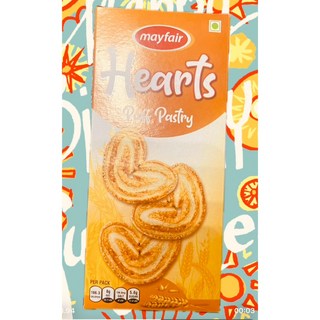 HEARTS蝴蝶餅乾酥脆可口獨立包裝下午茶點心首選, 1個, 36G一盒