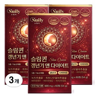 여성 갱년기 다이어트 식약청인증 건강기능식품 다이어트보조제, 3개, 60정