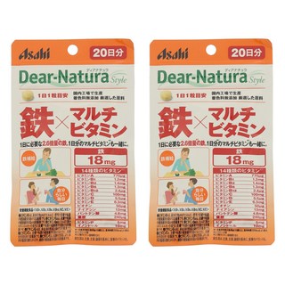 Asahi 朝日 Dear Natura Style鐵質&綜合維他命, 2包, 20顆