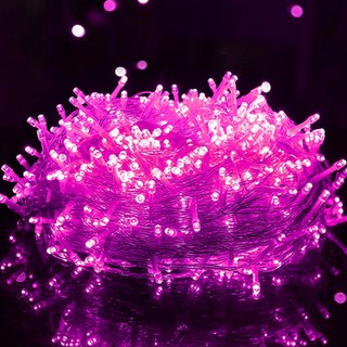 지네 전구 1000구 100m 크리스마스 아웃팅 트리 조명 화이트 전구 색 레드 핑크 퍼플 그린