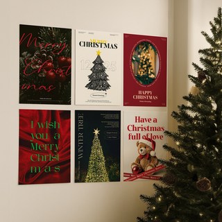 크리스마스 인테리어 포스터 세트
