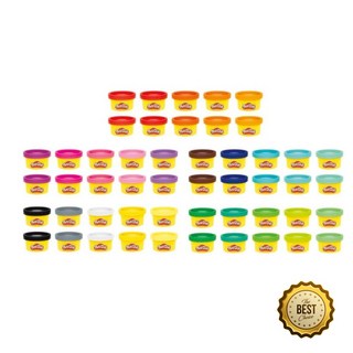 어린이집 만들기 점토 50색 컬러클레이 촉감놀이 소근육발달 아기클레이, 1개