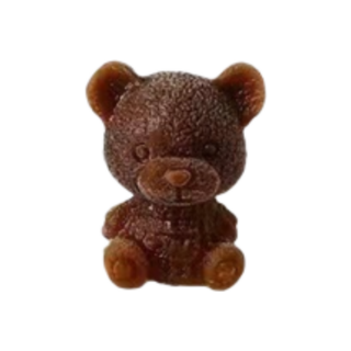 小熊造型冰塊模具 冰塊盒 威士忌冰塊模具 大冰球製冰盒, 1個, 小熊冰塊模具, 白色