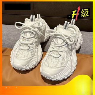 歐洲站 厚底老爹鞋 女 無後跟包頭半拖 休閒運動鞋 潮流百搭