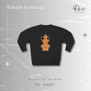 隔日達 當天發貨 【狂GO/mad go】 百搭舒適 日常休閒 學生上班族 潮流個性上衣 萌系疊疊狗圖案1, 灰色,S, 1個